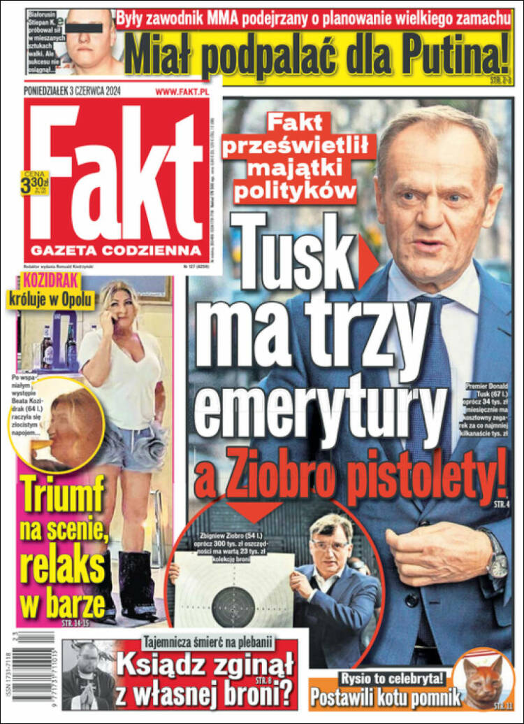 Portada de Fakt (Polonia)