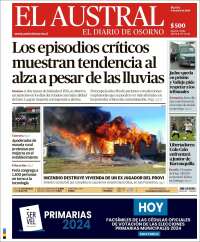 Portada de El Austral de Osorno (Chile)