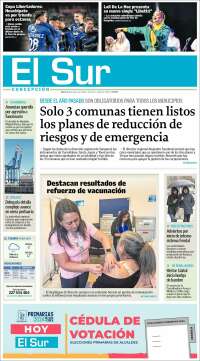 Portada de El Sur (Chile)