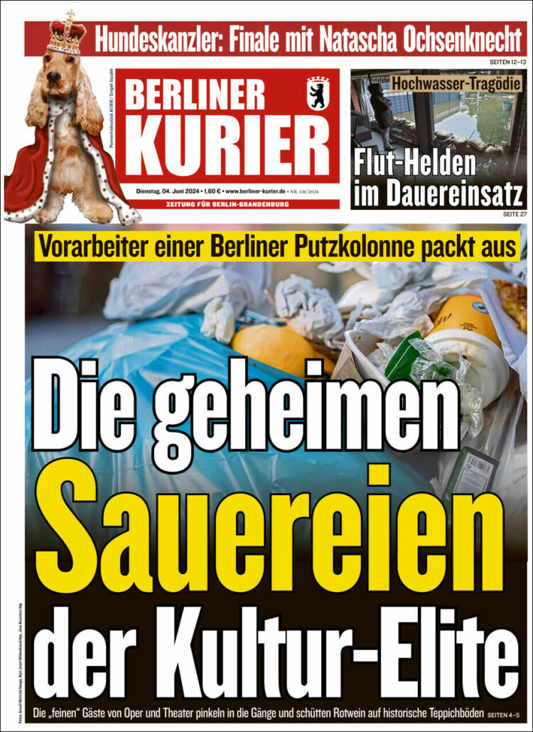 Portada de Berliner Kurier - Startseite BK (Alemania)