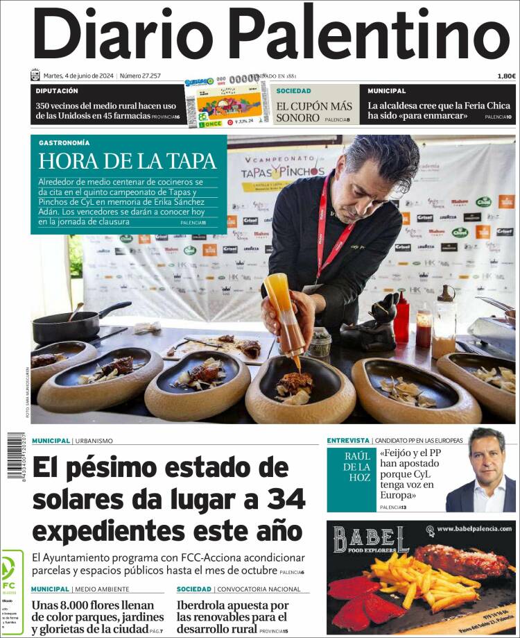 Portada de Diario Palentino (España)