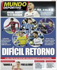 Portada de Mundo Deportivo Gipuzkoa (Espagne)