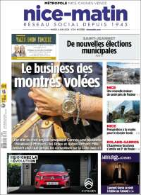 Portada de Nice-Matin (Francia)