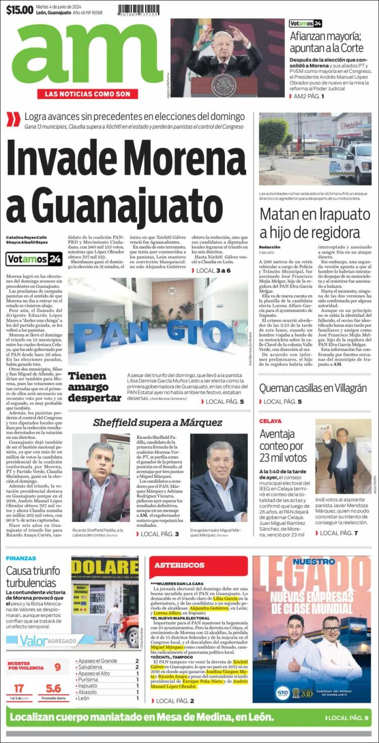 Portada de Al Día A.M. (M&eacute;xico)