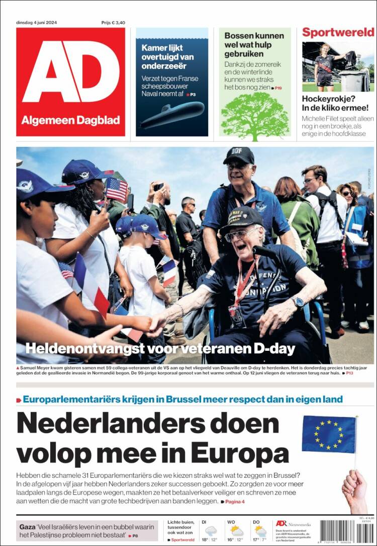 Portada de AD (Pa&iacute;ses Bajos)