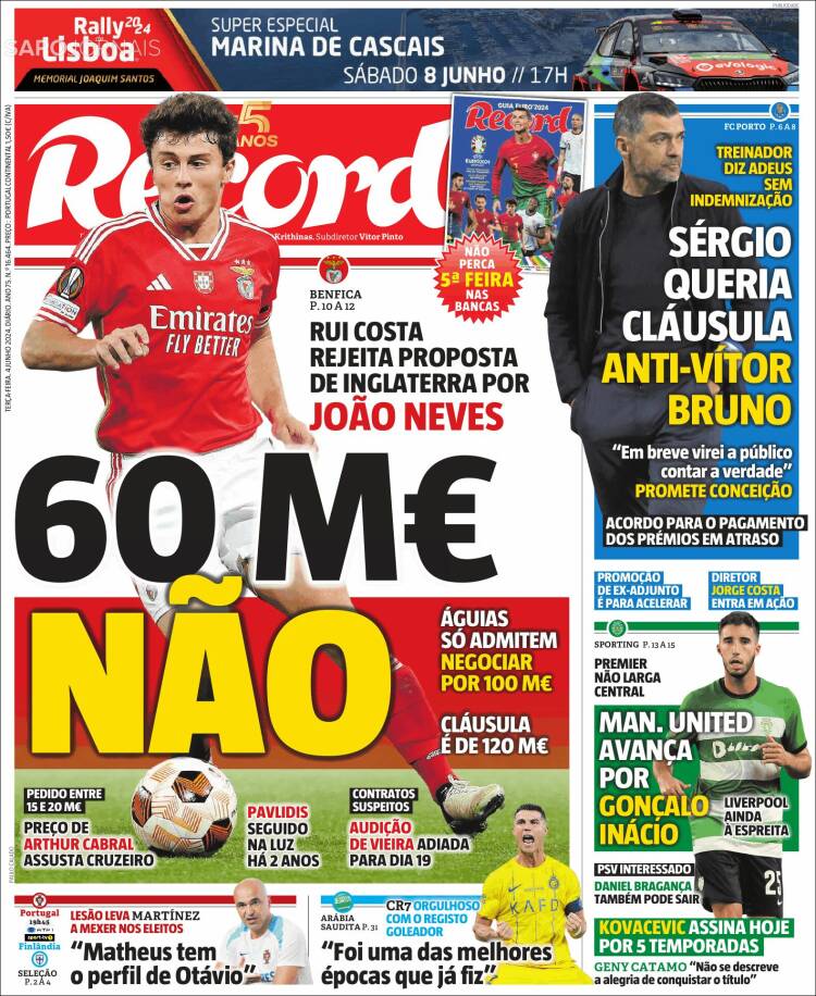 Portada de Record (Portugal)