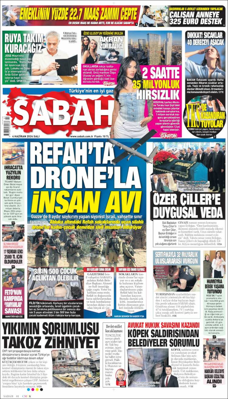 Portada de Sabah (Turqu&iacute;a)