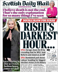 Portada de Scottish Daily Mail (Reino Unido)