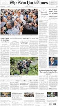 Portada de New York Times (USA)