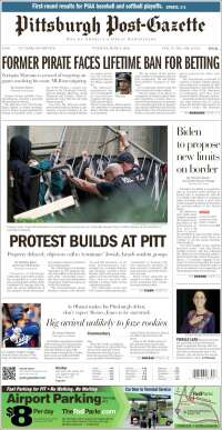 Portada de Pittsburgh Post-Gazette (USA)