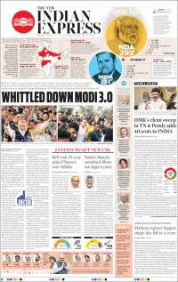 Portada de New Indian Express (India)
