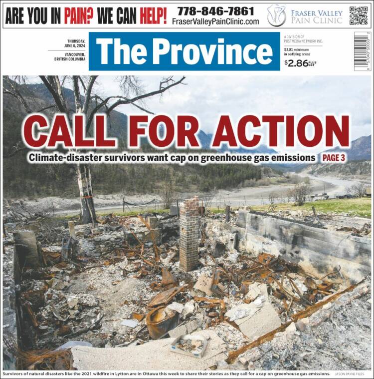 Portada de The Province (Canadá)