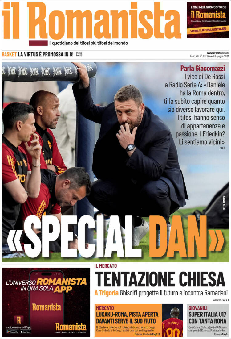 Portada de Romanista (Italia)