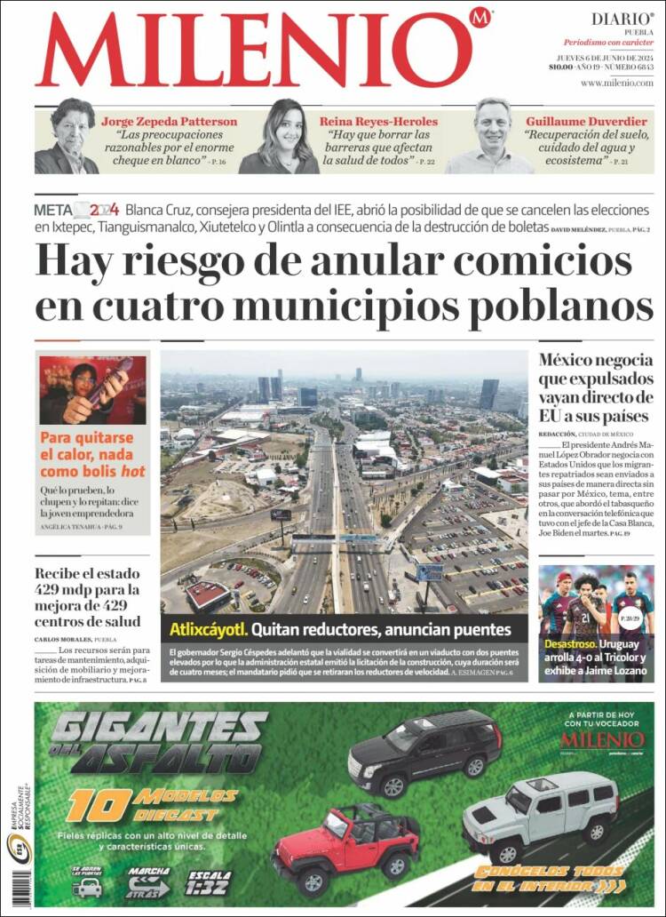 Portada de Milenio de Puebla (M&eacute;xico)
