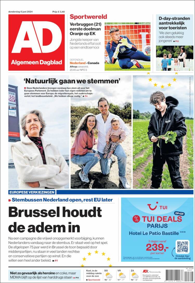 Portada de AD (Pa&iacute;ses Bajos)