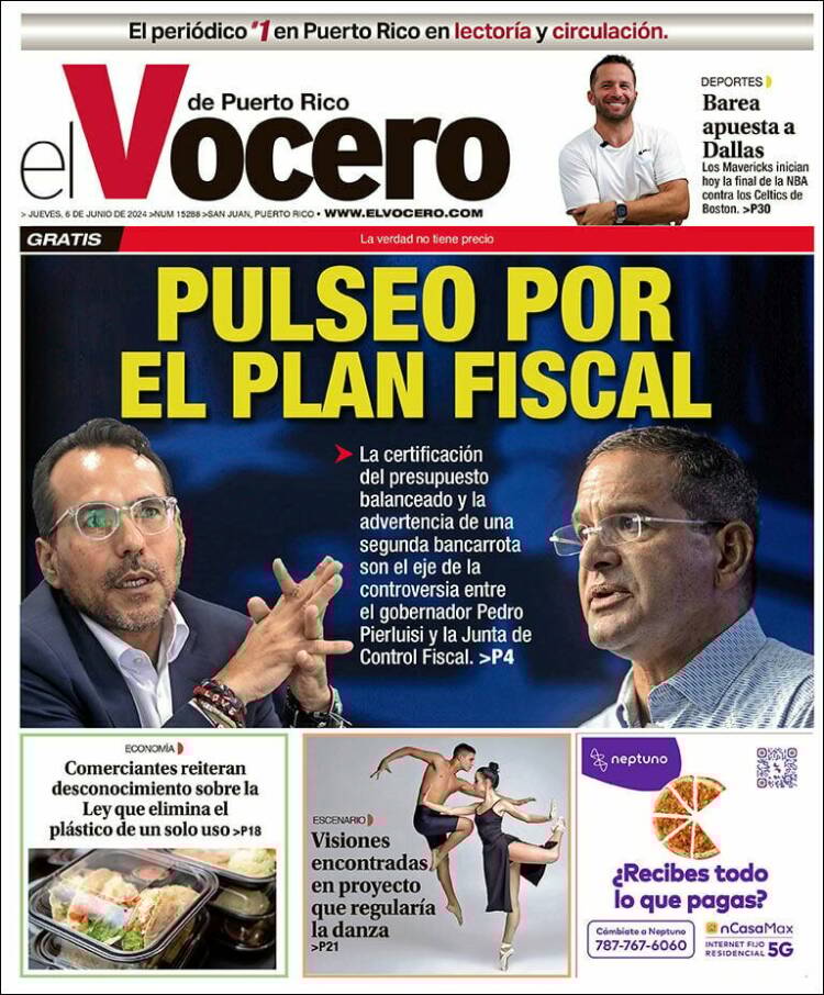 Portada de Vocero (Puerto Rico)