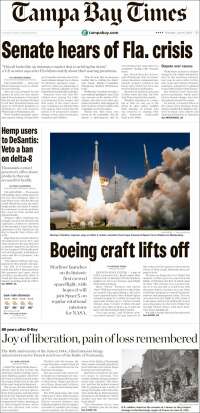 Portada de Tampa Bay Times (USA)