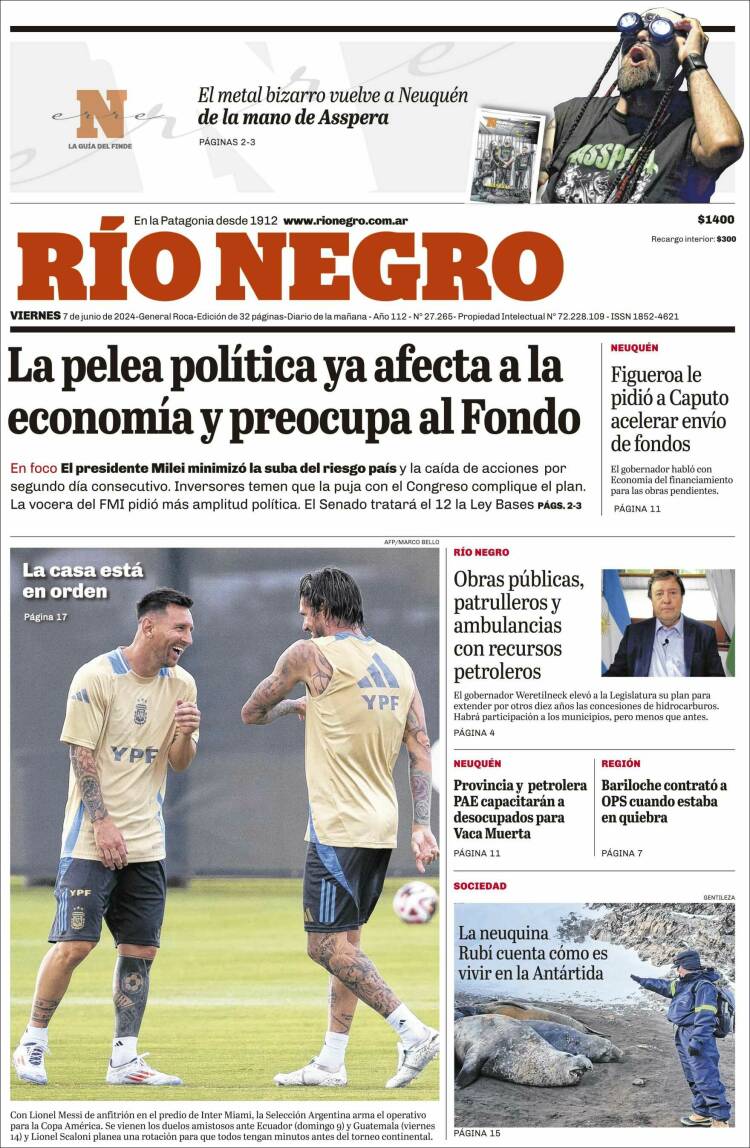 Portada de Rio Negro (Argentina)