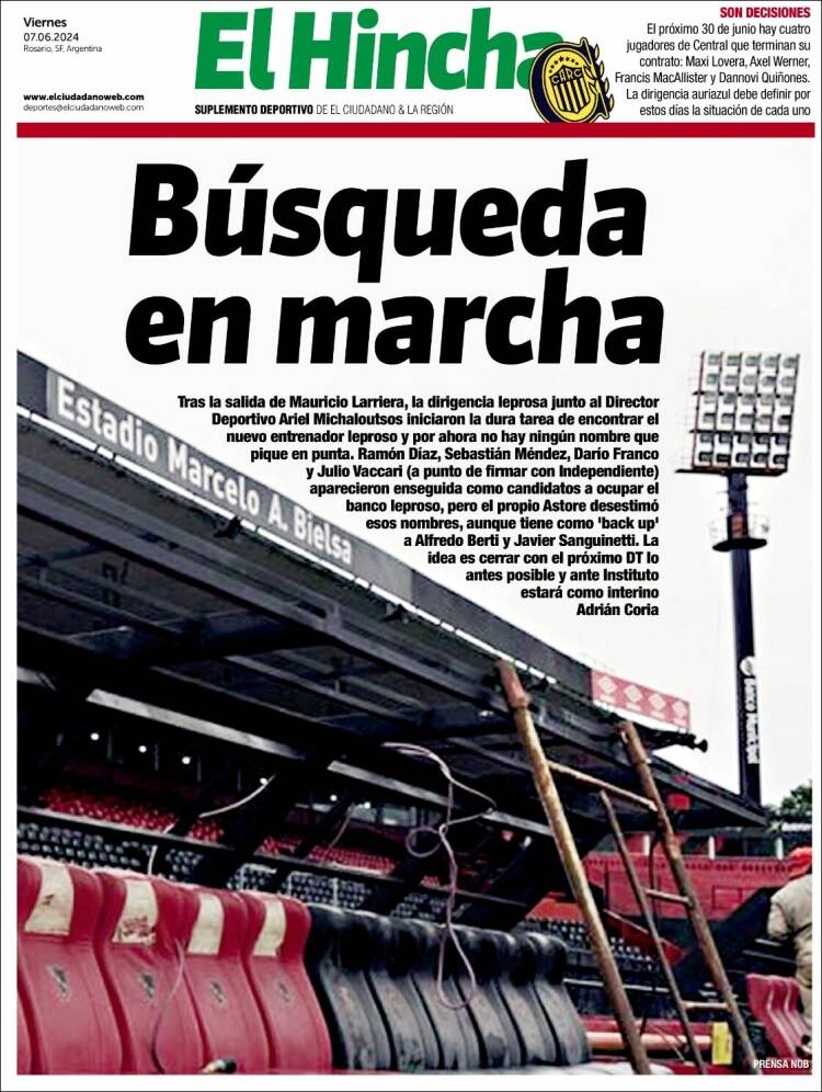 Portada de El Hincha (Argentina)