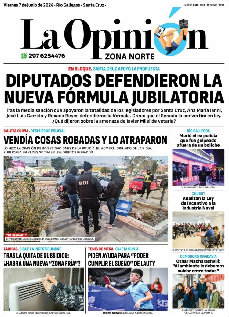 Portada de La Opinión Zona Norte (Argentina)