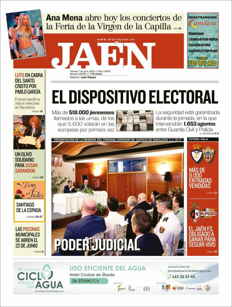 Portada de Diario Jaén (España)