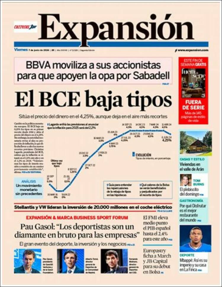 Portada de Expansión (Espa&ntilde;a)