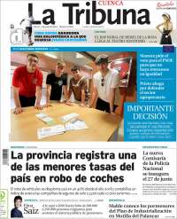 Portada de La Tribuna de Cuenca (España)