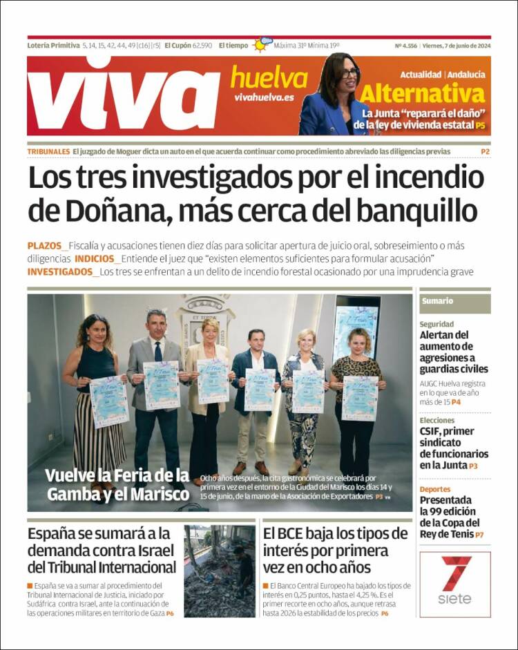 Portada de Viva Huelva (España)