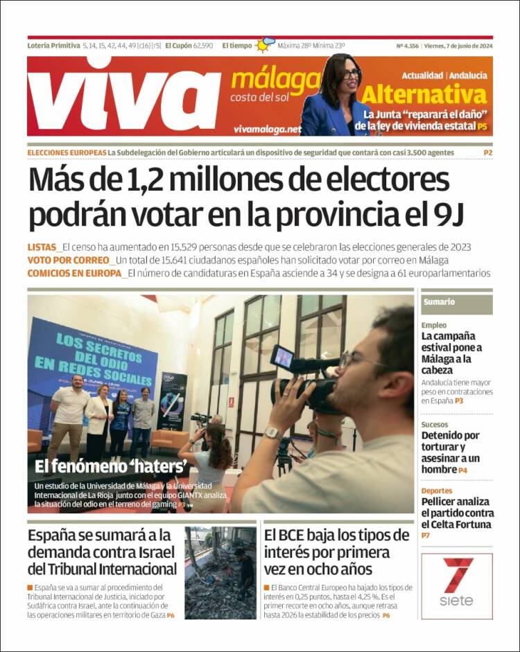 Portada de Viva Málaga (España)
