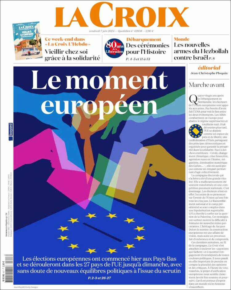 Portada de La Croix (Francia)