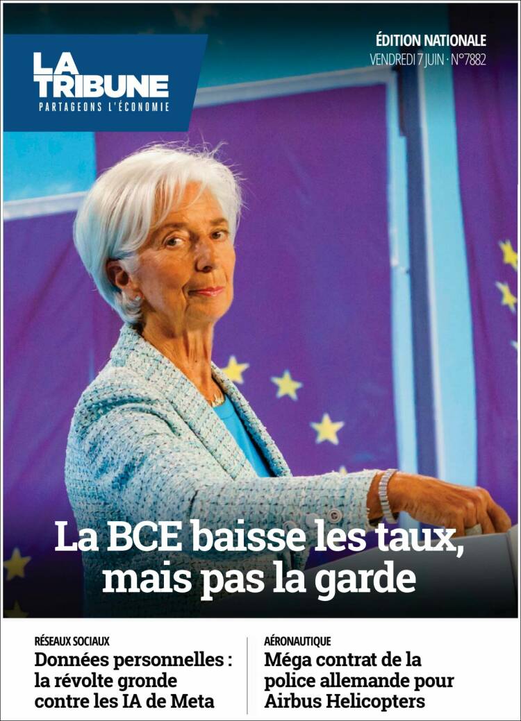 Portada de La Tribune (Francia)