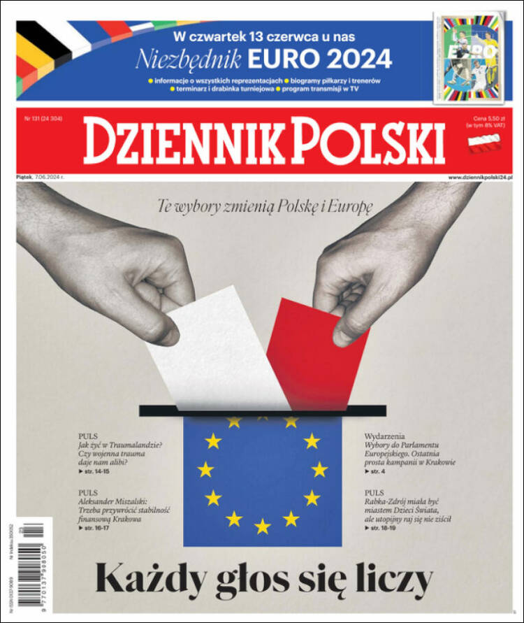 Portada de Dziennik (Polonia)