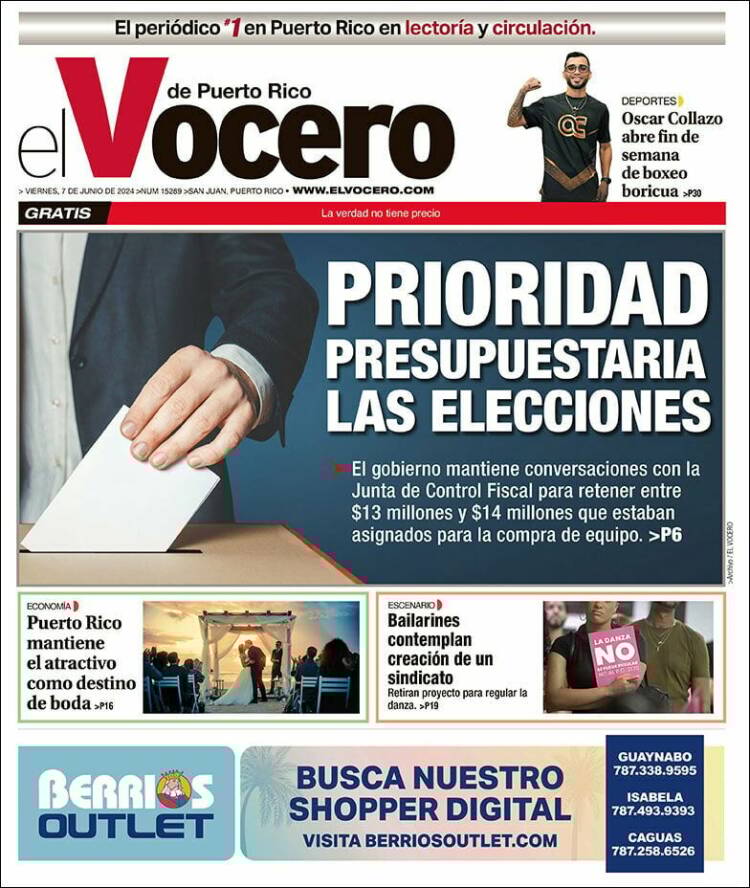 Portada de Vocero (Puerto Rico)
