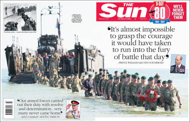 Portada de The Sun (Reino Unido)