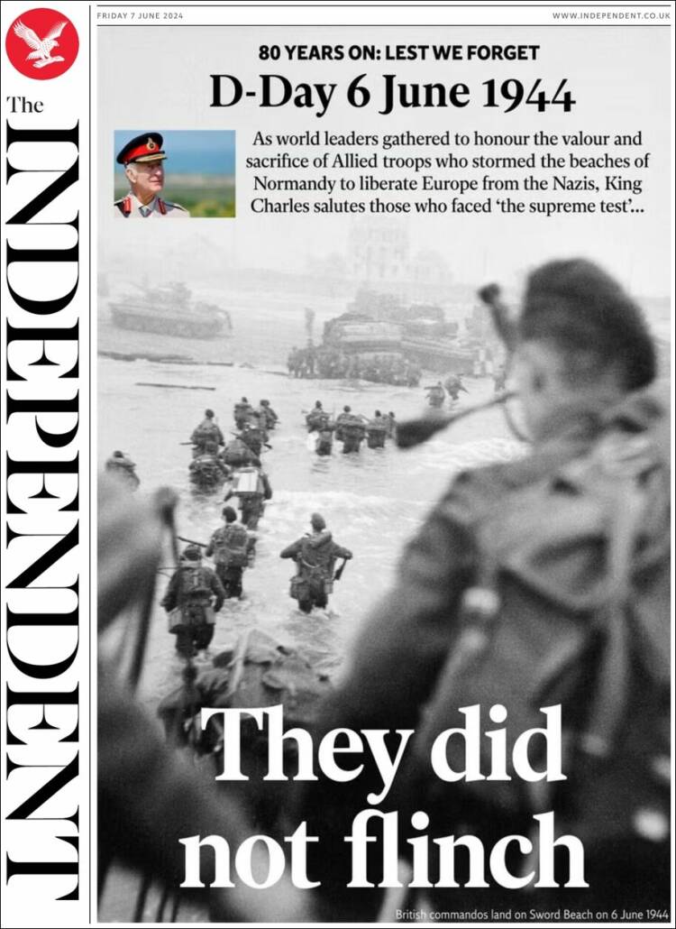 Portada de The Independent (Reino Unido)