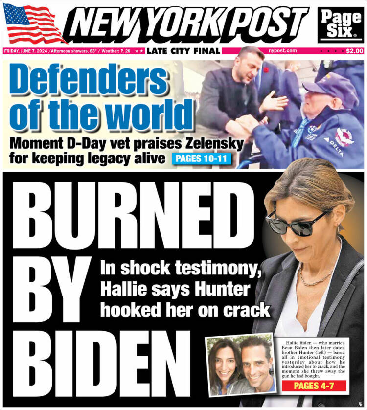 Portada de New York Post (USA)