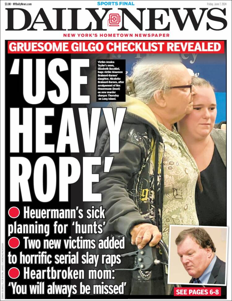 Portada de Daily News - New York (USA)