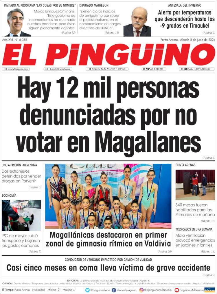 Portada de El Pingüino (Chile)