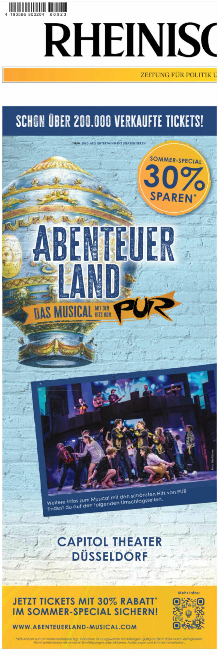 Portada de Rheinische Post (Alemania)