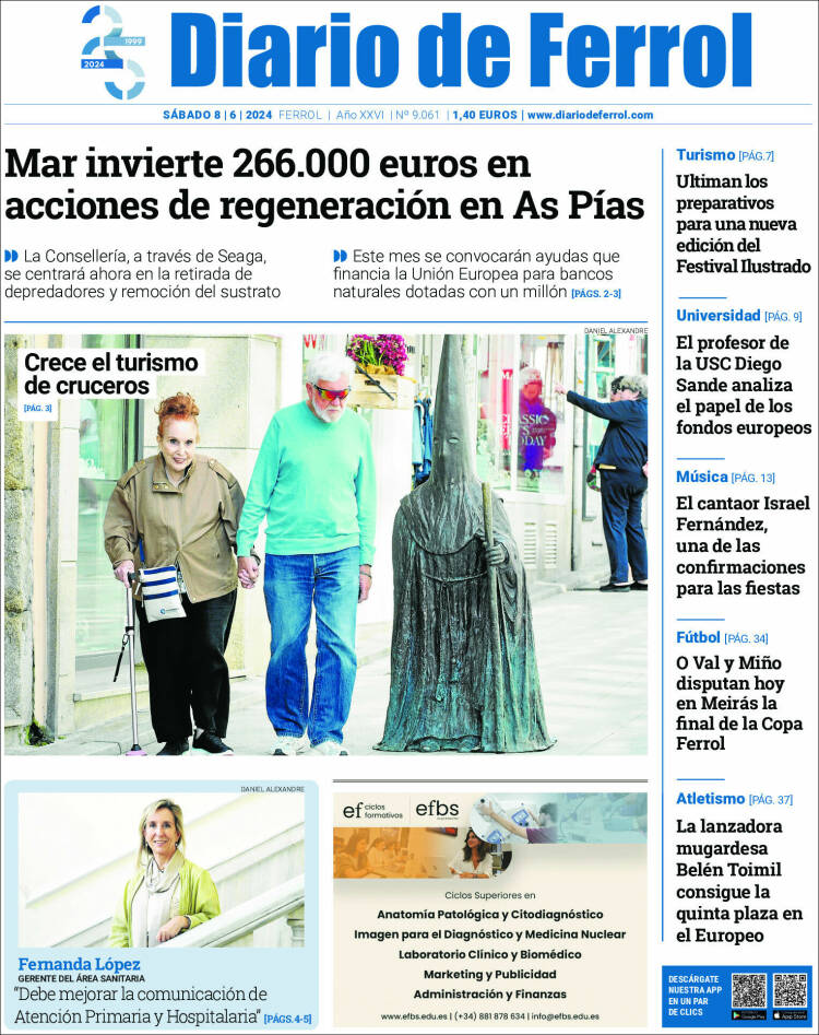 Portada de Diario de Ferrol (España)