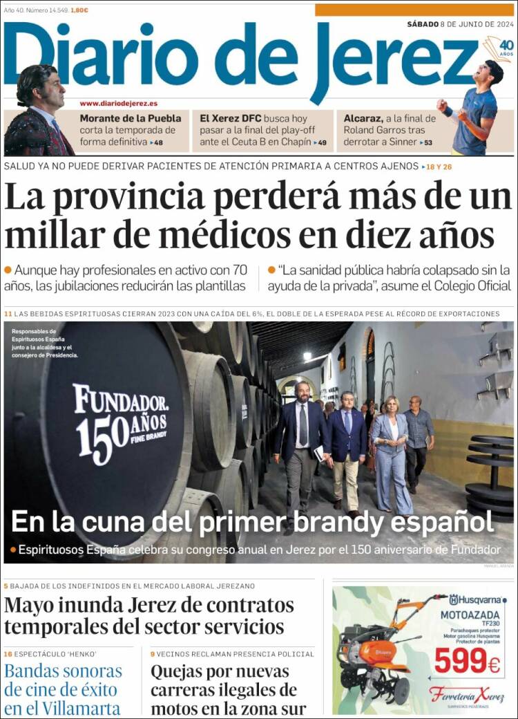 Portada de Diario de Jerez (España)