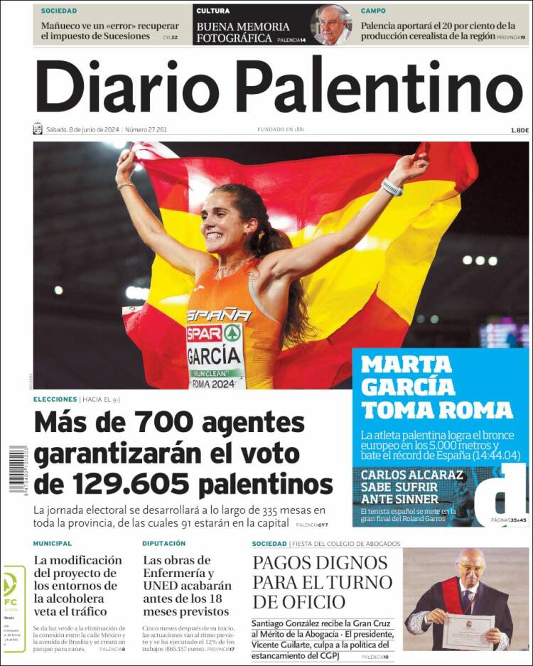 Portada de Diario Palentino (España)