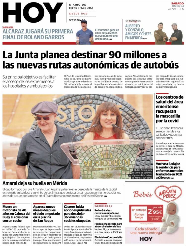 Portada de Hoy - Caceres (España)