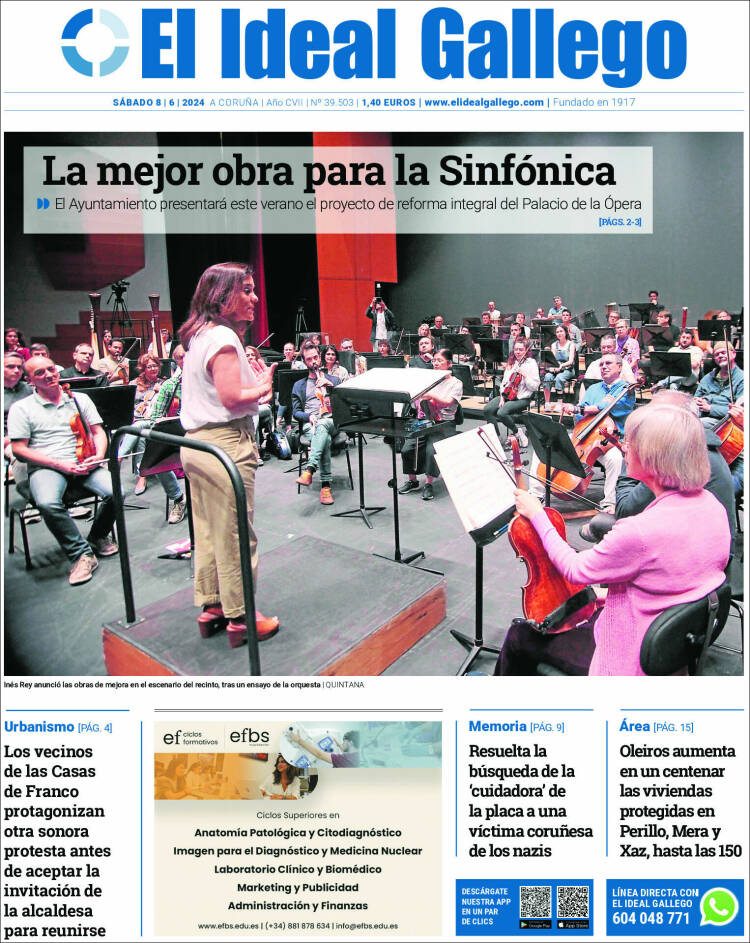 Portada de El Ideal Gallego (España)