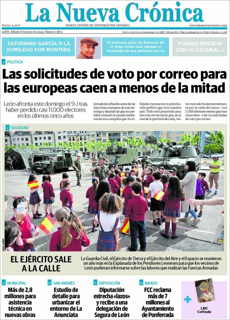 Portada de La Nueva Crónica (España)