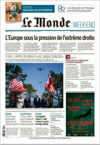 Portada de Le Monde (Francia)