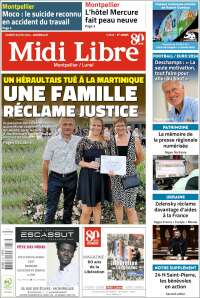 Portada de Midi Libre (Francia)