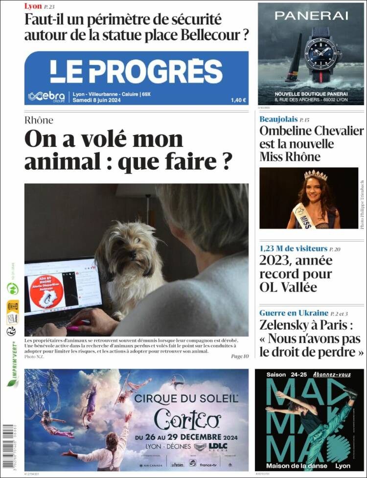 Portada de Progres de Fecamp (Francia)