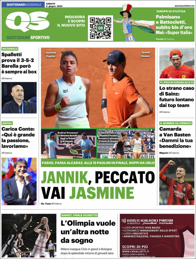 Portada de Quotidiano Sportivo (Italia)