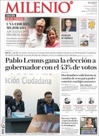 Portada de Milenio - Jalisco (M&eacute;xico)